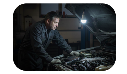 Акумуляторна лампочка 20W, цоколь E27